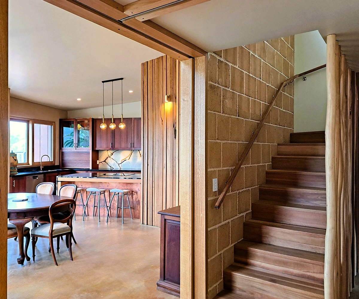 Our work is inspired by nature — not only in appearance, but in performance. Through biophilic design principles and breathable, natural materials, we create homes that feel calm, grounded and connected to their environment, supporting both physical and mental wellbeing.